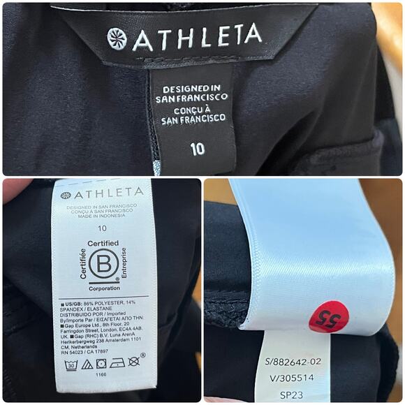 Athleta Black Brooklyn Heights Size 10 Pant Featherweight 29.5 Inch Inseam - Picture 13 of 14